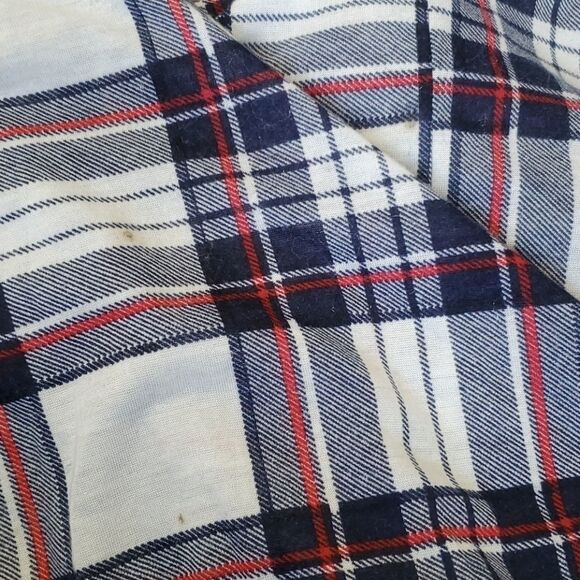  Don't Stop Believing plaid polyester button tunic - Picture 12 of 13